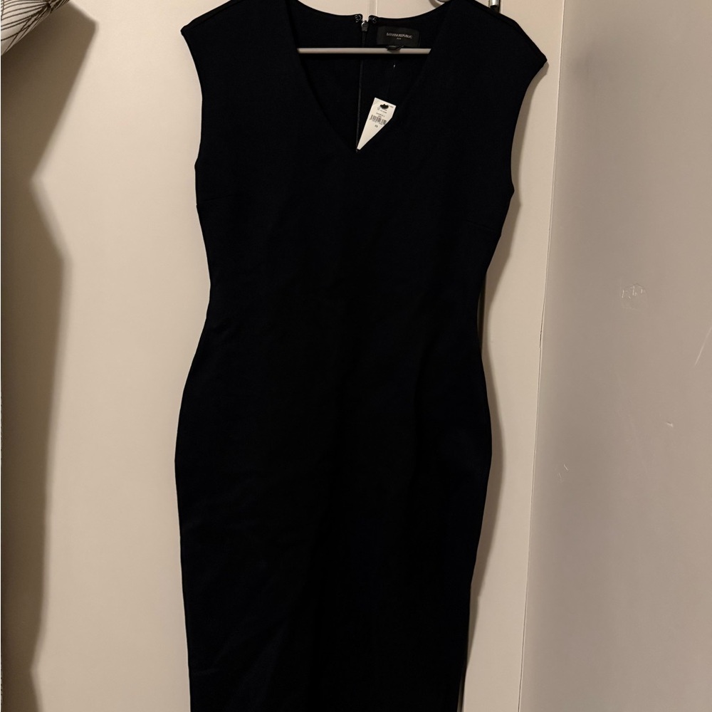 Banana Republic Classic Black Midi Dress